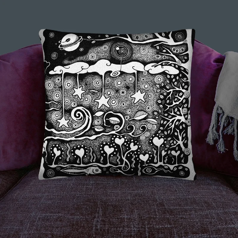 14 DAYS OF HEARTS No. 9 art Premium Throw Pillow