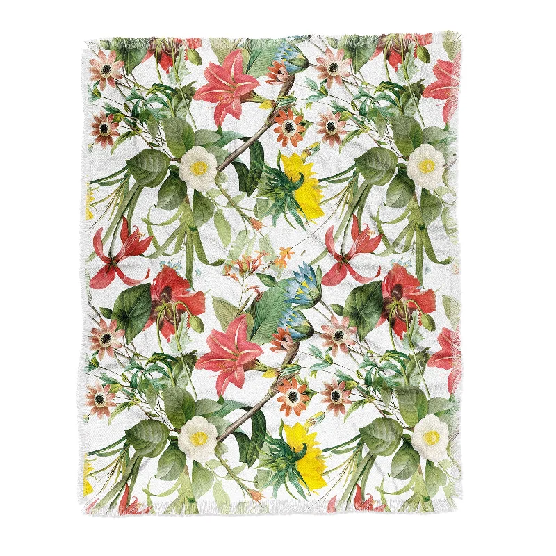 Ali Gulec Summer Flower Garden Throw Blanket