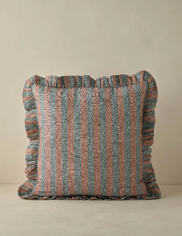 Amaroso Linen Ruffle Pillow