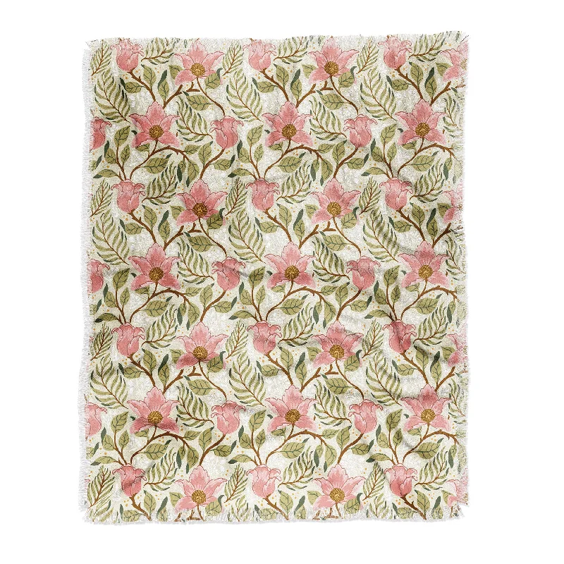 Avenie Cottage Garden Ii Throw Blanket