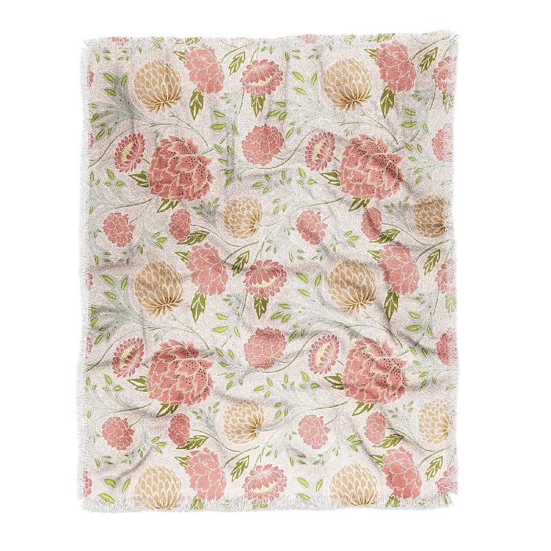 Avenie Countryside Garden Floral Iv Throw Blanket