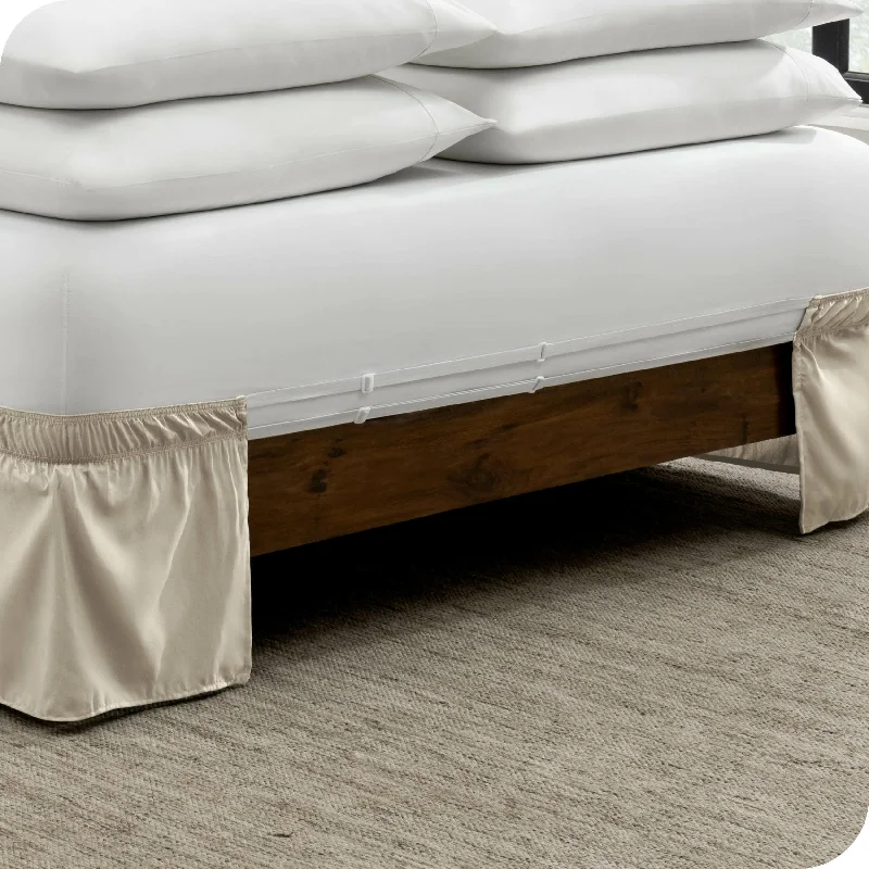 Bare Home Adjustable Wrap Around Bed Skirt