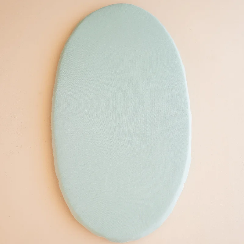 Oval Bassinet Sheet in Sage