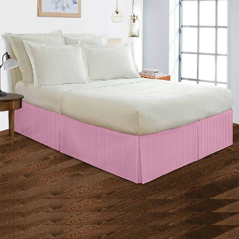 Pink Stripe Bed Skirt (Comfy - 300TC)