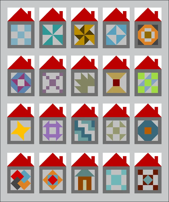 House Sampler Blocks - 2020 Tasty Treats - February