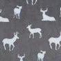 Deer - Grey Crib Sheet