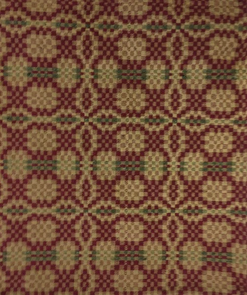 PATRIOT KNOT THROW CRANBERRY/GREEN/TAN 52" X 74"