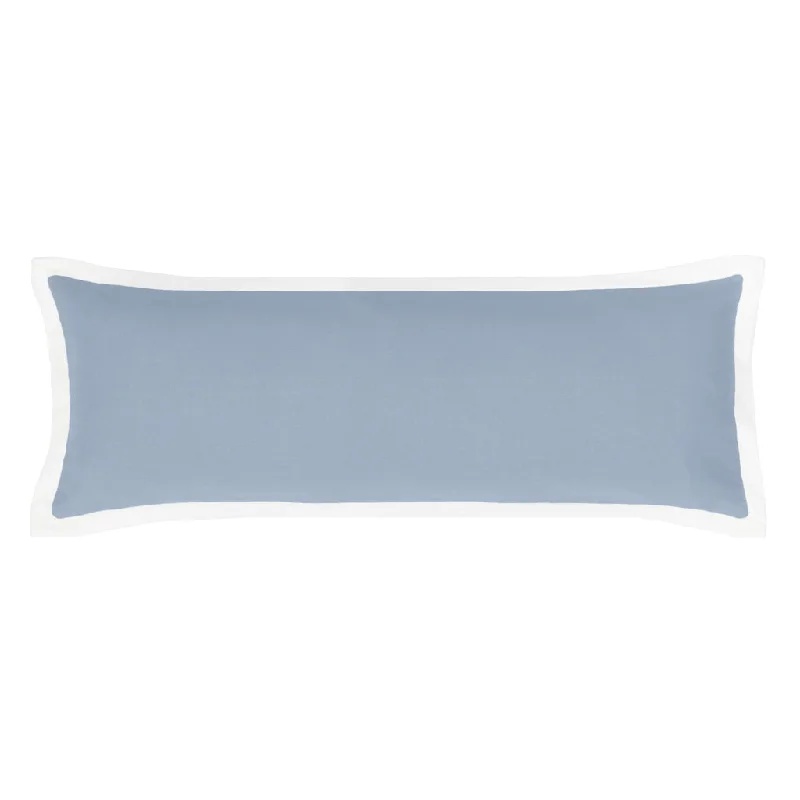 French Blue Hudson Flannel Extra Long Throw Pillow