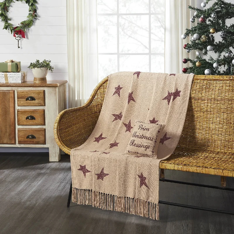 Gable Primitive Star Woven Throw 50"x60" VHC Brands