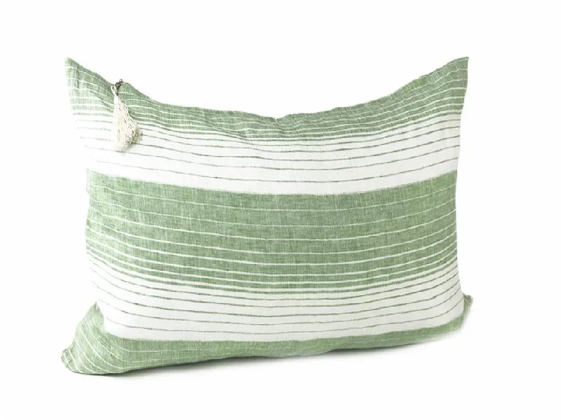 Headboard Cushion Cover in Cortina Green