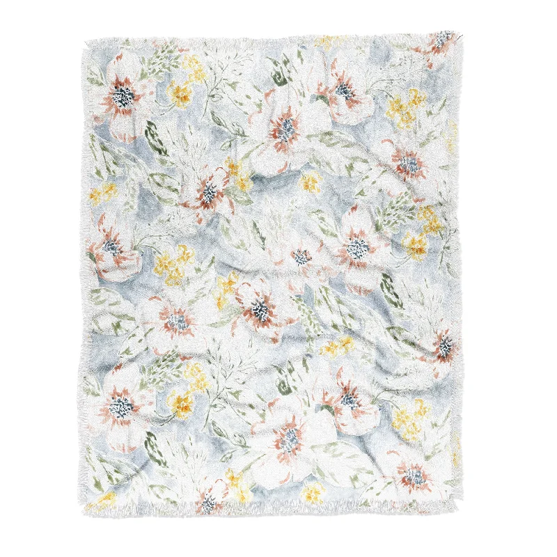 Jacqueline Maldonado Sun Drenched Floral Throw Blanket