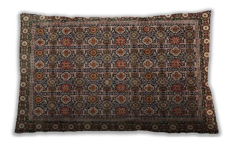 Traditional Classic Indoor Outdoor Rectangular Bakers Brown Lumbar Throw Pillow, 13 inch by 19 inch, lbtr1895