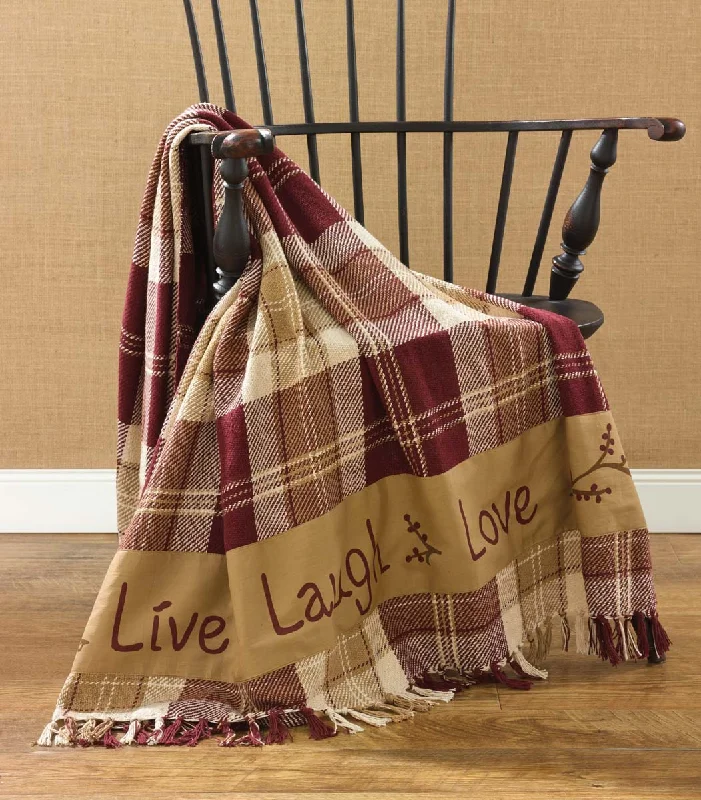 Live Laugh Love Throw