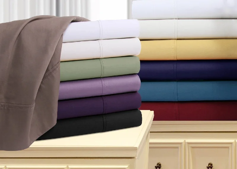 Martano 600 Thread Count Egyptian Cotton Solid Sheets