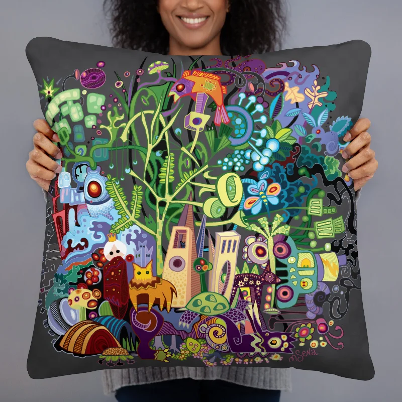 MY FRIEND art Throw Pillow