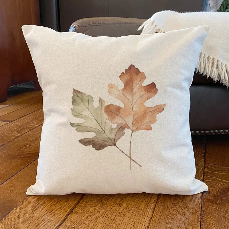 Oak Leaves - Square Canvas Pillow