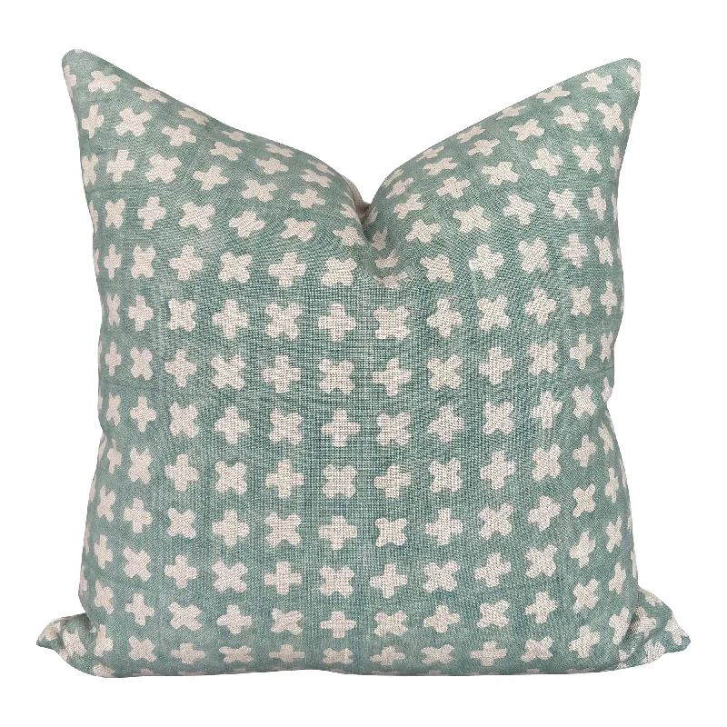 READY TO SHIP Bastideaux Bogo in Pale Sea Designer Throw Pillow