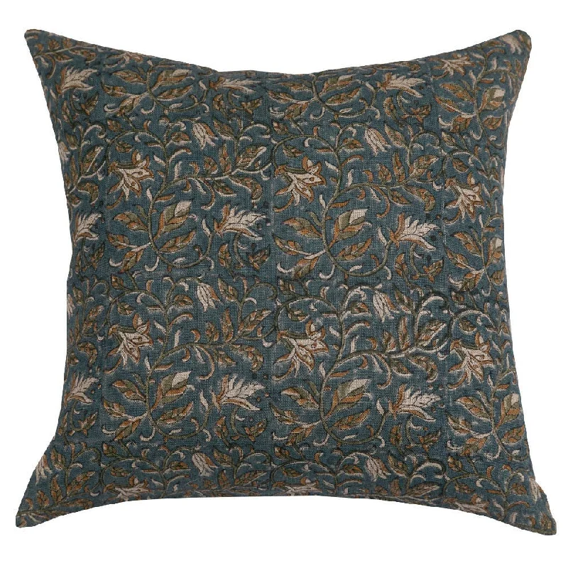 READY TO SHIP Calluna Pillow Cover in Blue Pillow Cover