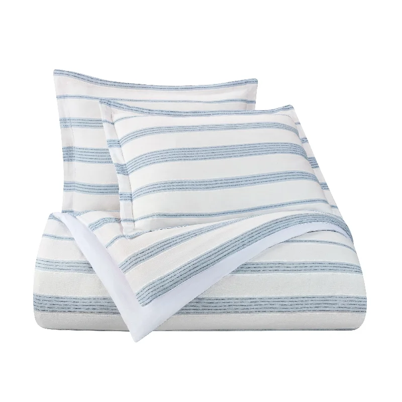 Southern Tide Florence White/Blue Comforter Set