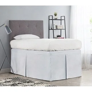 Tailored Dorm Sized Bed Skirt - Glacier Gray