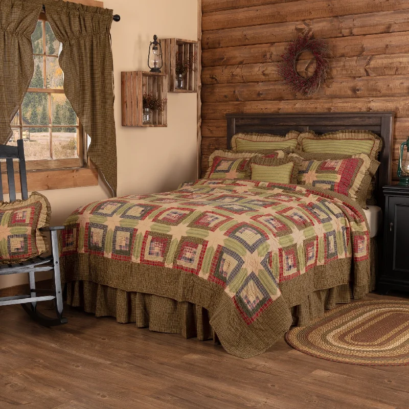 Tea Cabin Luxury King Quilt 120Wx105L VHC Brands