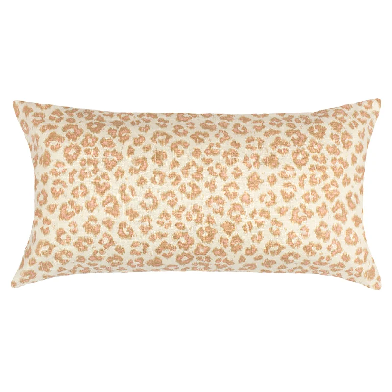 The Pink Leopard Print Throw Pillow