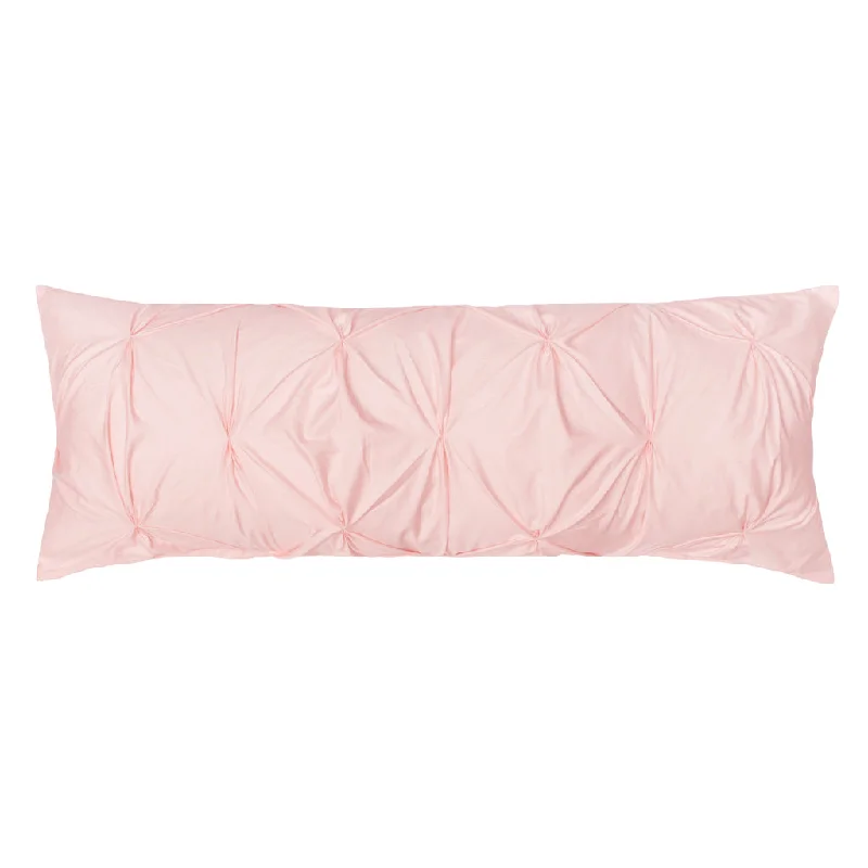 The Pink Pintuck Extra Long Lumbar Throw Pillow