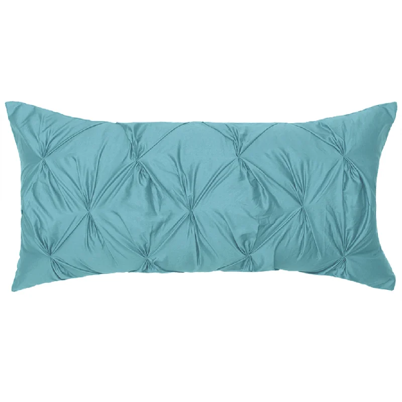 The Turquoise Pintuck Throw Pillow