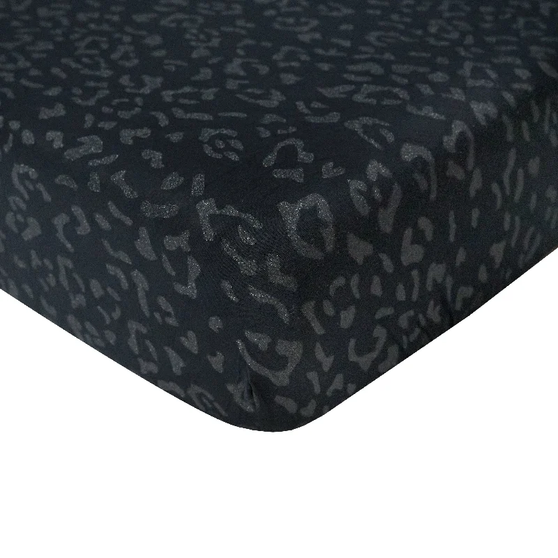 Twin Sheet in Midnight Leopard