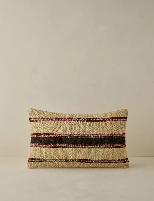 Vintage Lumbar Pillow No. 40, 12" x 20"